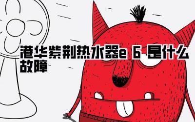 港华紫荆热水器e6是什么故障