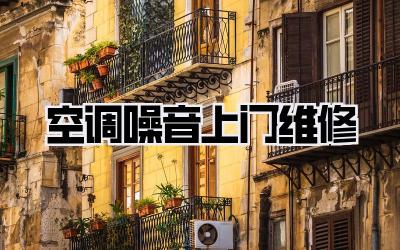 空调噪音上门维修
