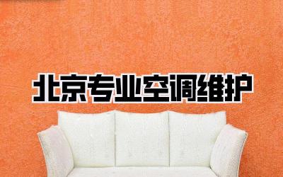 北京专业空调维护