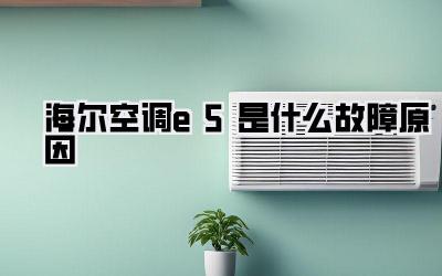 海尔空调e5是什么故障原因