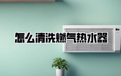 怎么清洗燃气热水器