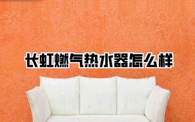 长虹燃气热水器怎么样