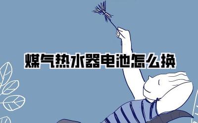 煤气热水器电池怎么换