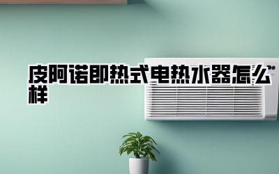 皮阿诺即热式电热水器怎么样