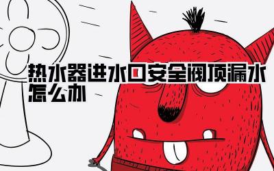 热水器进水口安全阀顶漏水怎么办