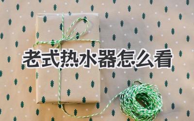 老式热水器怎么看