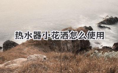 热水器小花洒怎么使用
