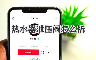 热水器泄压阀怎么拆