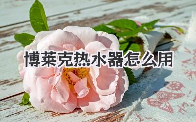 博莱克热水器怎么用