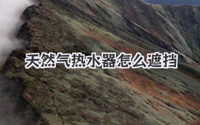 天然气热水器怎么遮挡