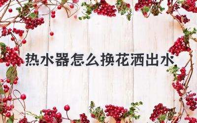 热水器怎么换花洒出水